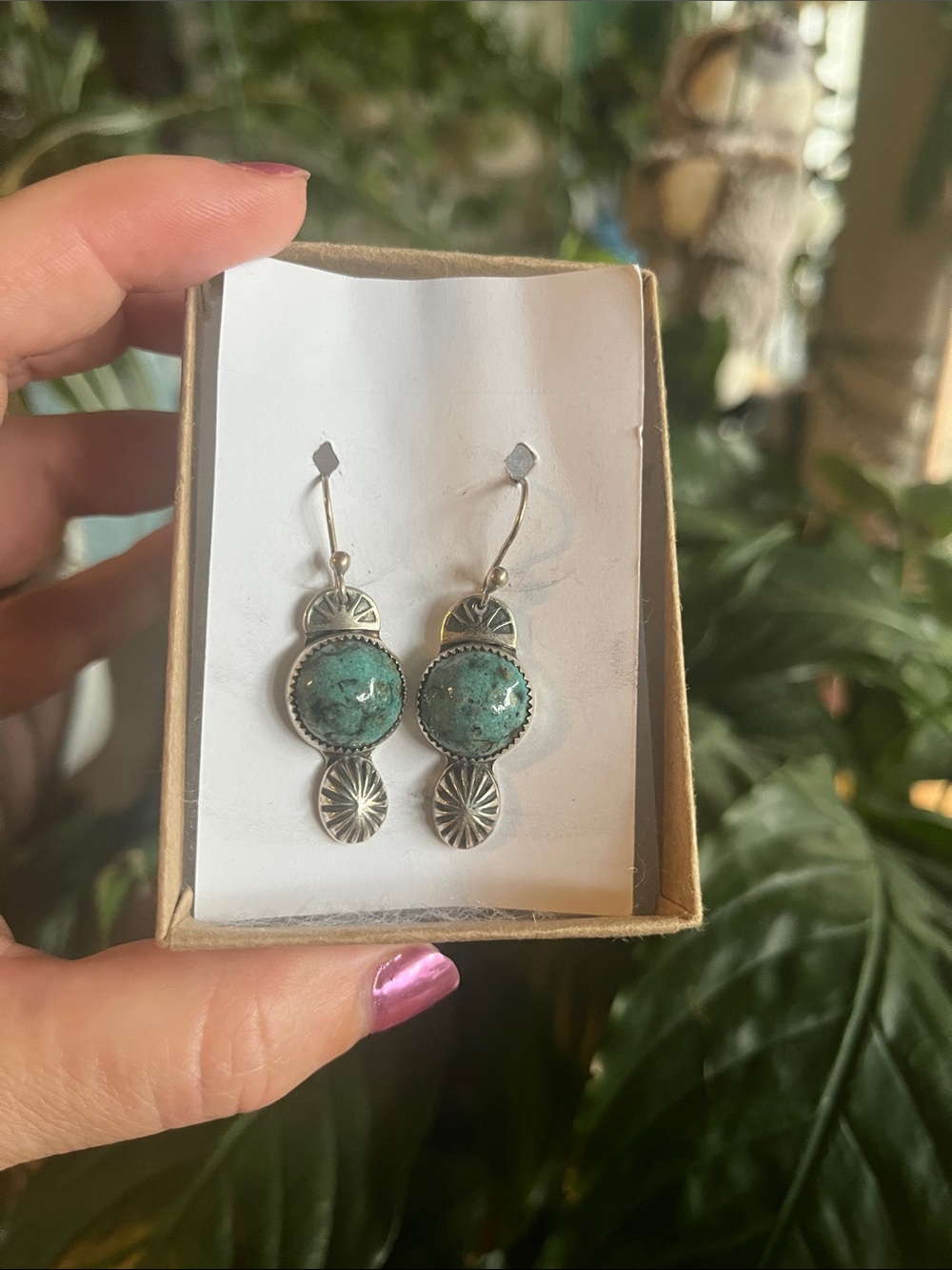 Turquoise Sterling Silver Earrings ✨